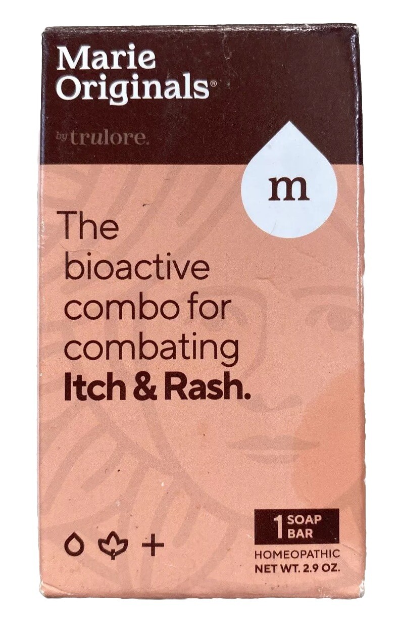 Marie Originals Natural Itch and Rash Relief Soap Bar Homeopathic 2.9 oz
