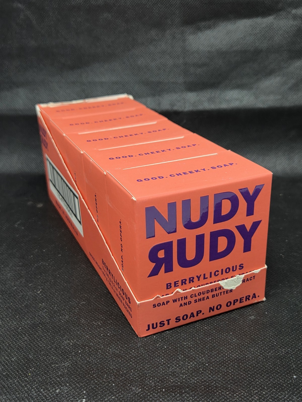 Lot Of 5 Nudy Rudy Berrylicious Soap Shea Butter Cloudberry Extract