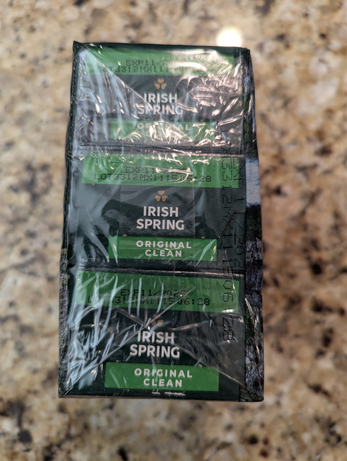 Irish Spring 3 Pack Original Deodorant Soap Bars Original Clean 3.7 oz each