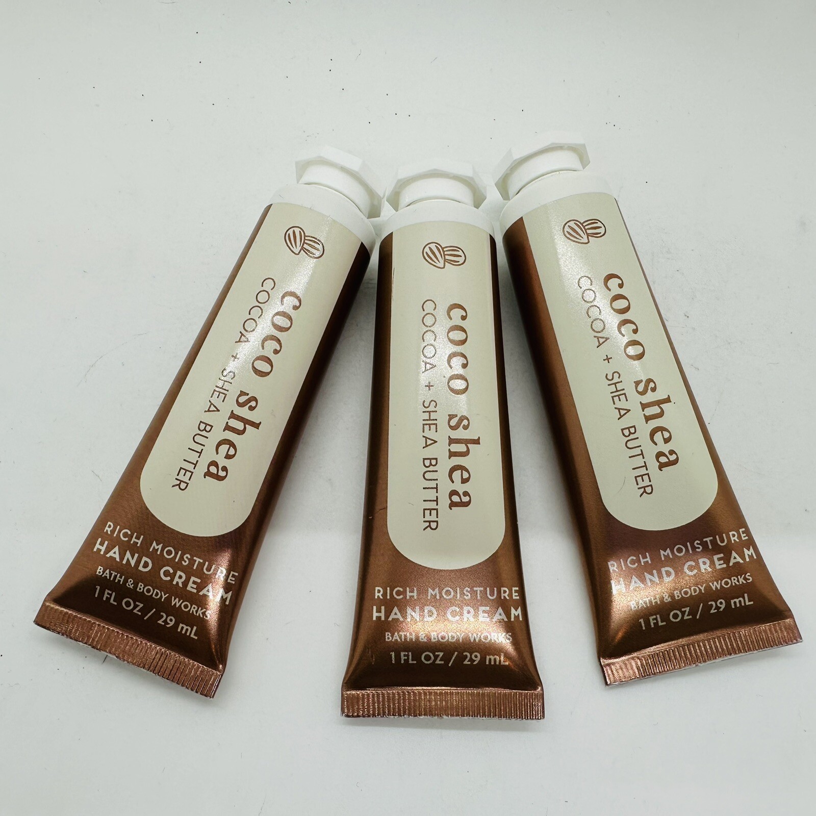 NEW! 3 PCS BATH & BODY WORKS COCO SHEA SHEA BUTTER HAND CREAM TRAVEL SIZE 1 OZ
