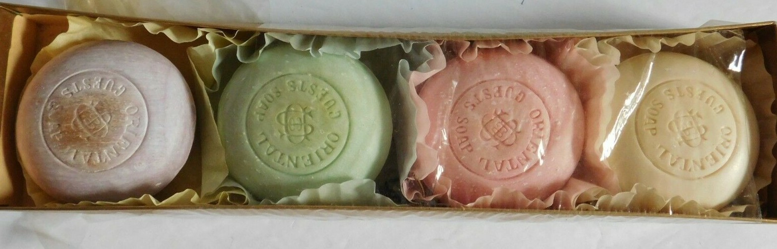 VTG 60’s PHILLIPS OF LONDON Oriental Guest Soap Vanity in open box unused READ