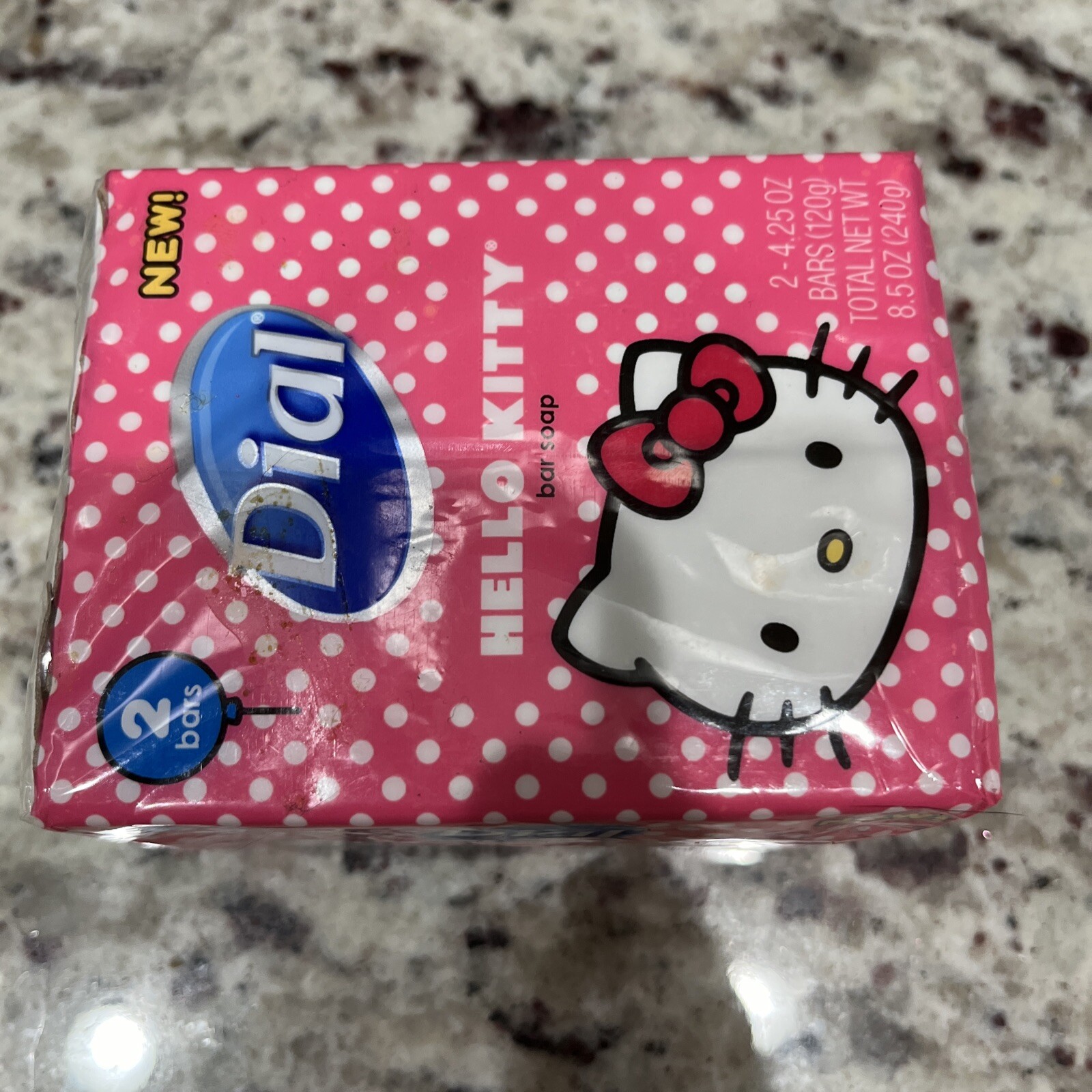Rare Dial Sanrio Hello Kitty Bar Soap (2 Bars) New Sealed Collectable