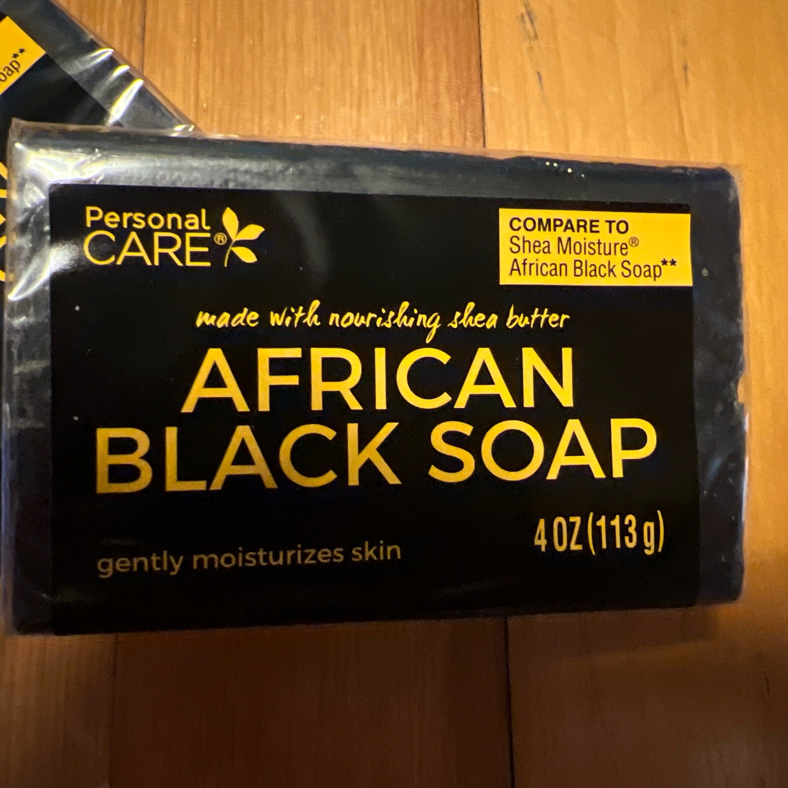 Personal Care African Black Soap With Shea Butter 4oz Bar New