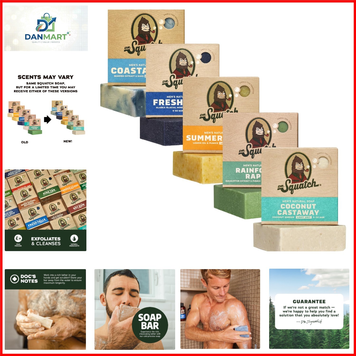 Natural Men’s Bar Soap – Cold Process Body Soap Bar with Natural Oils – Gifts…