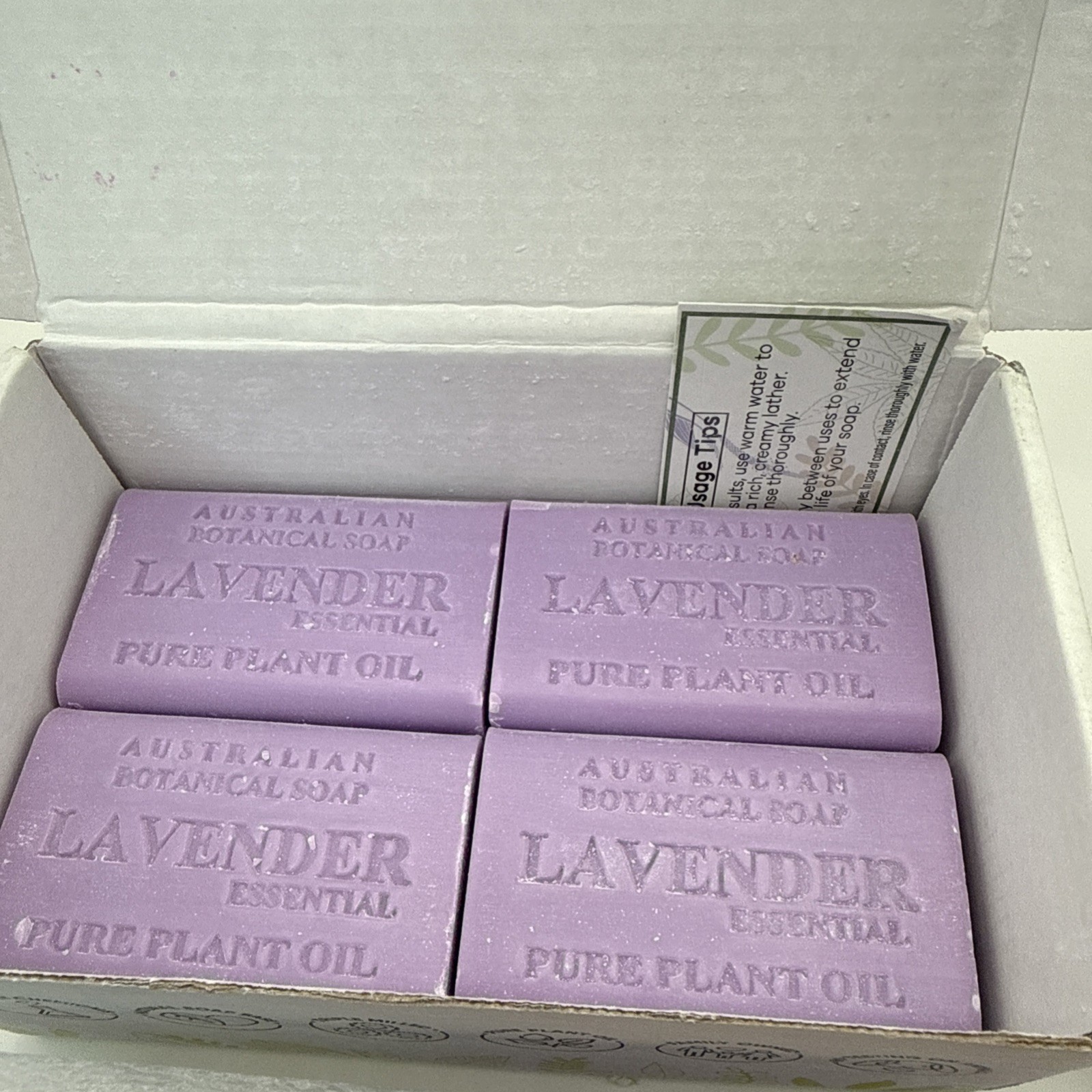 LOT OF 7 ~ Australian Botanical Soap ~ LAVENDER ~ 6.6 Oz X 7 NEW IN BOX