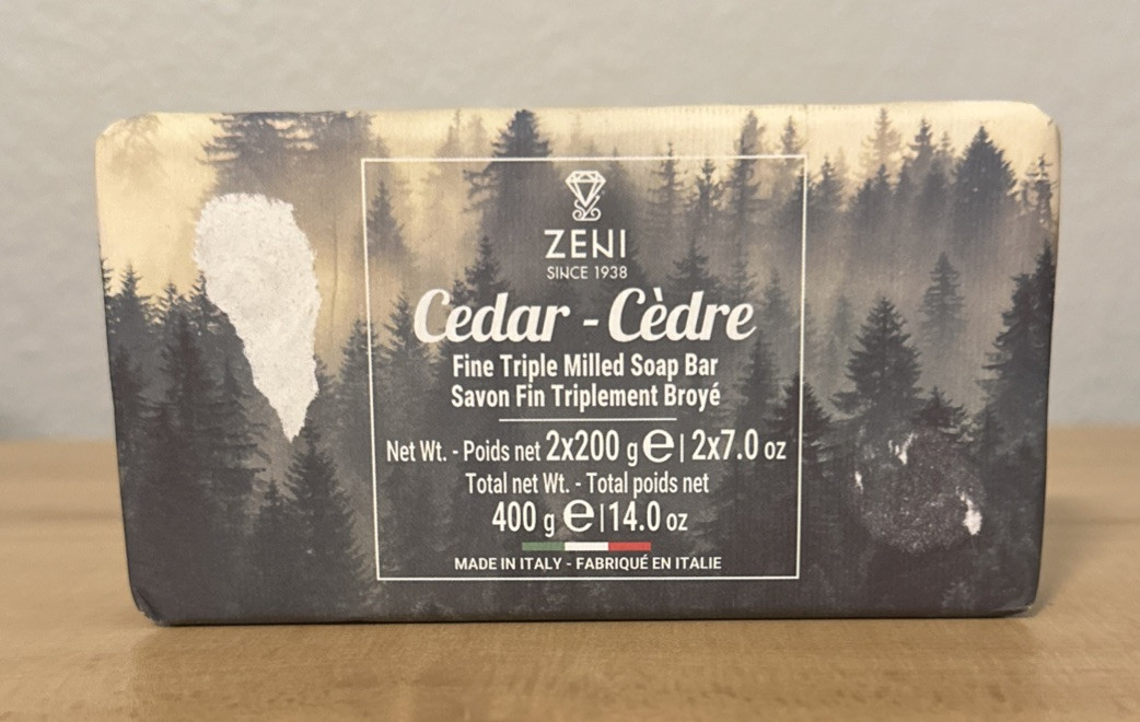 ZENI Cedar-Cedre Bar Soap – 14 OZ