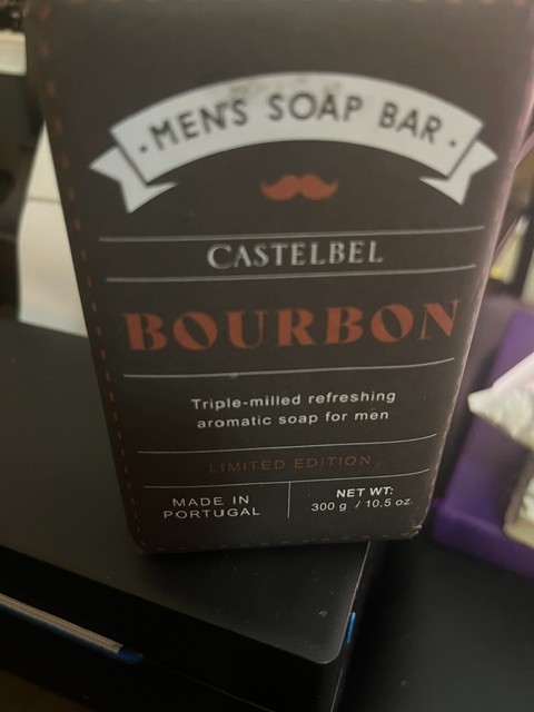 Castelbel Bourbon men’s soap bar 10.5 oz Made in Portugal Triple milled aromatic