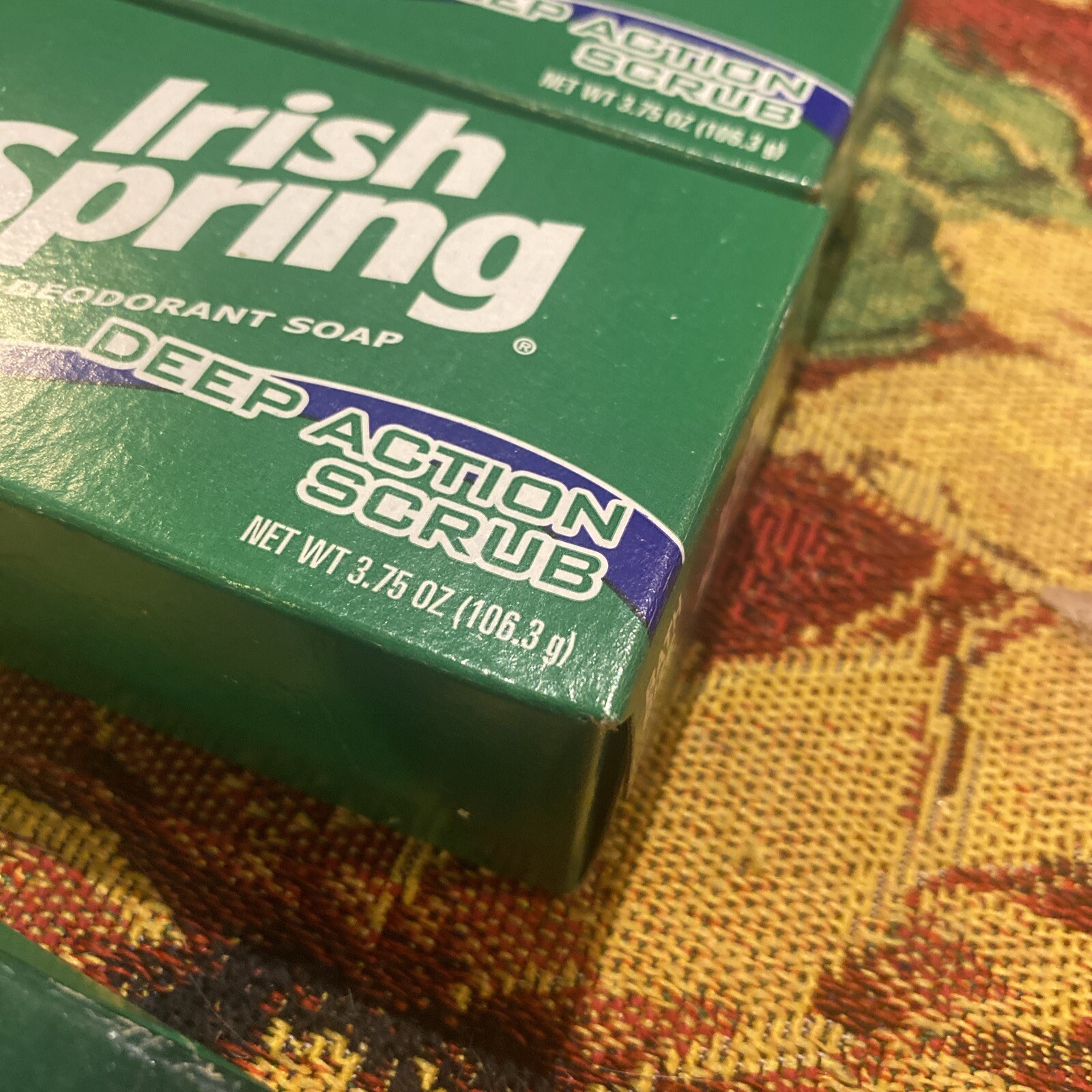 Vintage Irish Spring 1-3.2 oz. ALOE & 2-Deodorant Bar Deep Action Scrub 3.7 oz.
