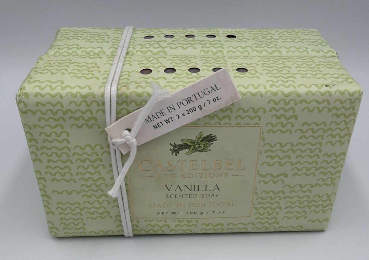 2 Pack Castelbel LTD Editions 7 Oz Bar Soap Vanilla Scented LG Made In Portugal
