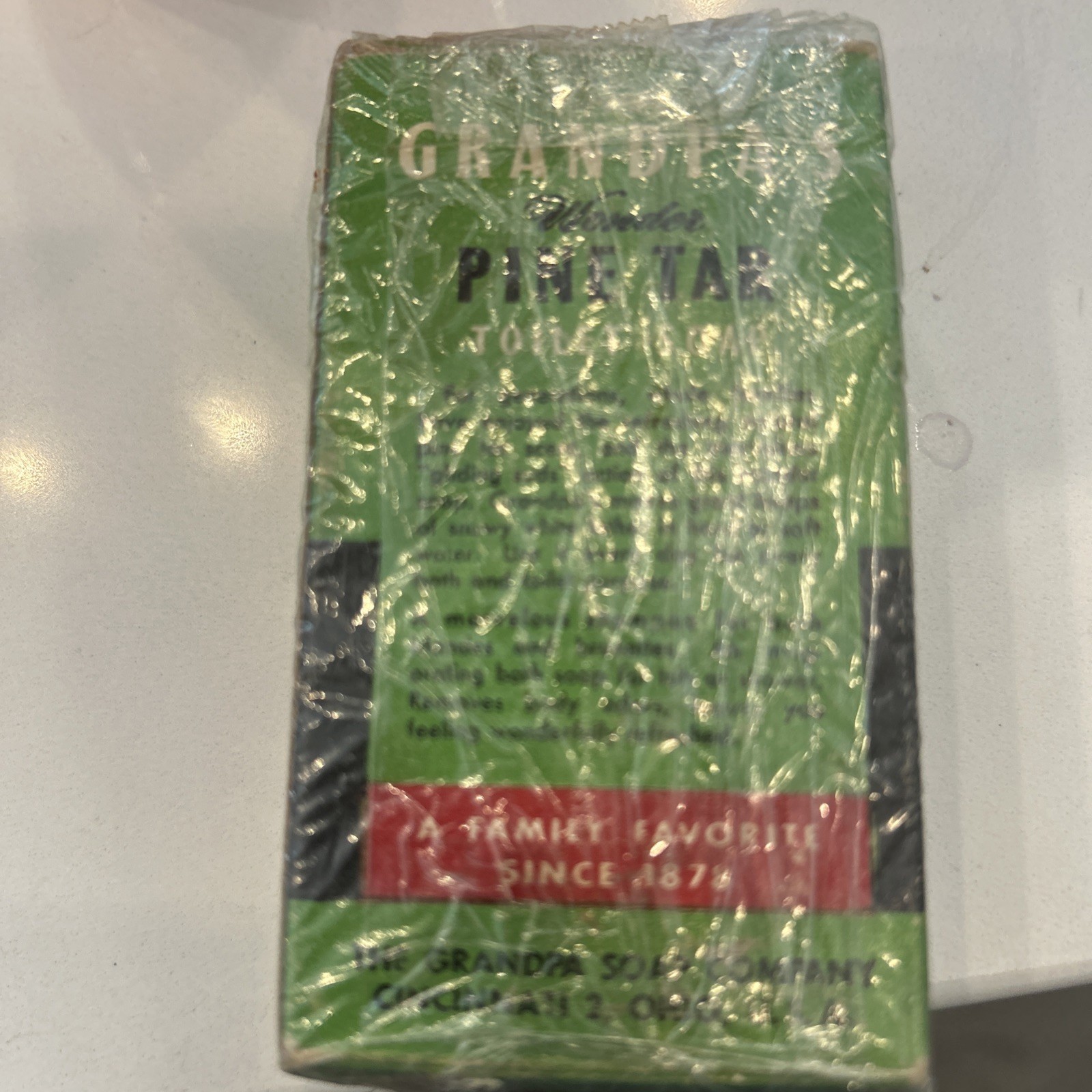 Grandpa’s Wonder Pine Tar Vintage Bar Soap