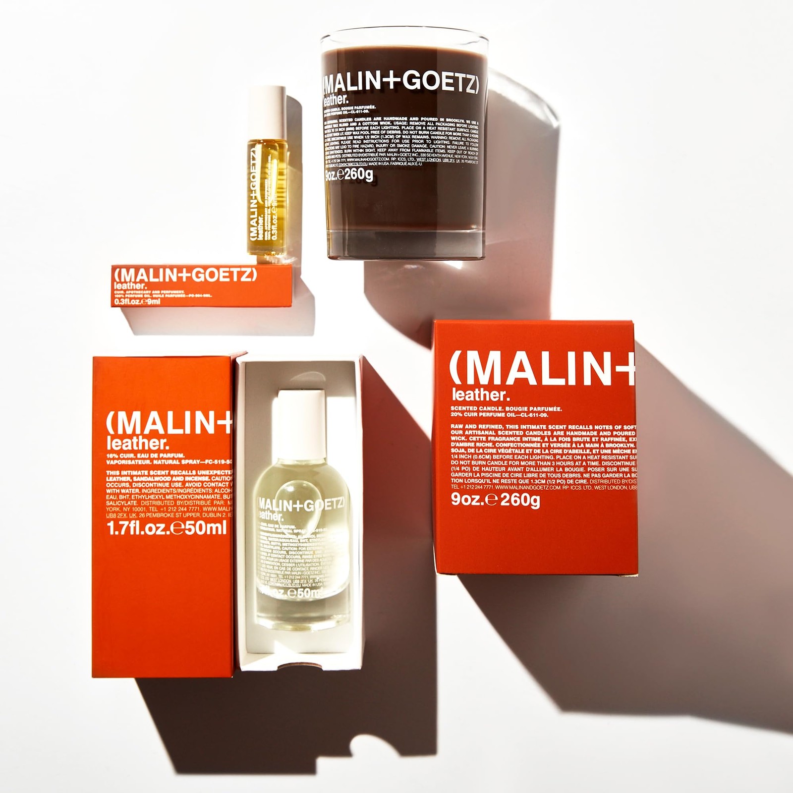 MALIN+GOETZ Perfume Oil Leather | Concentrated Fragrance in Signature Scents | T