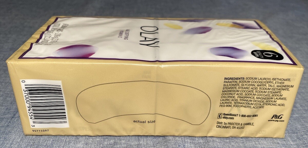NEW Olay Age Defying Cleansing Beauty SOAP Bars Vitamin E 3.75 oz (6 Count)