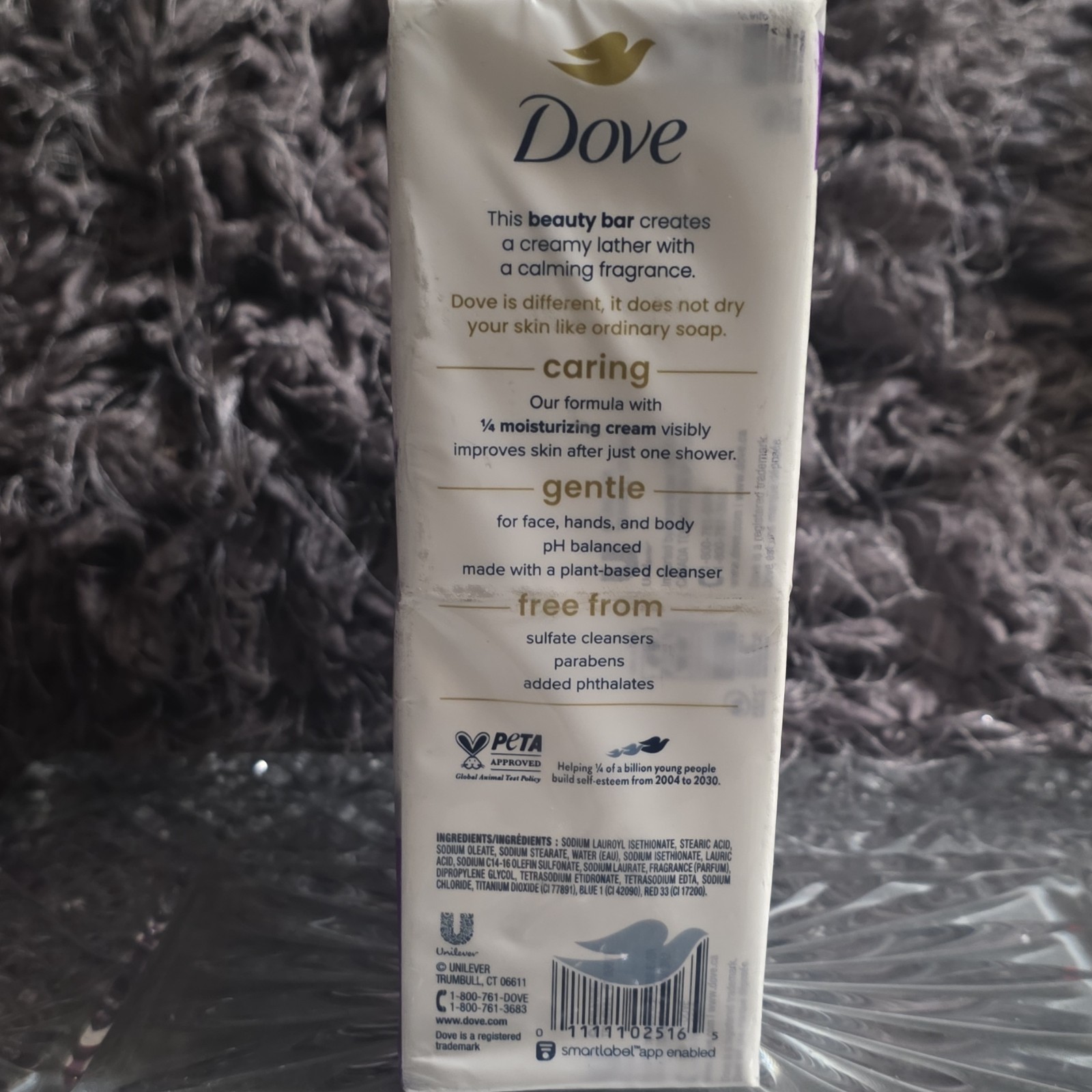 Dove Relaxing Beauty Bar Soap Lavender & Chamomile 8-Pack 3.75 oz Bars
