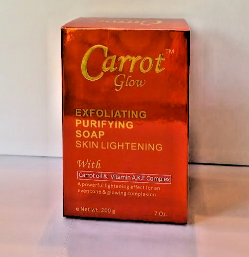 Carrot Glow Exfoliating Purifying Soap With Carrot Oil & Vit. A,K,E 7oz/200g