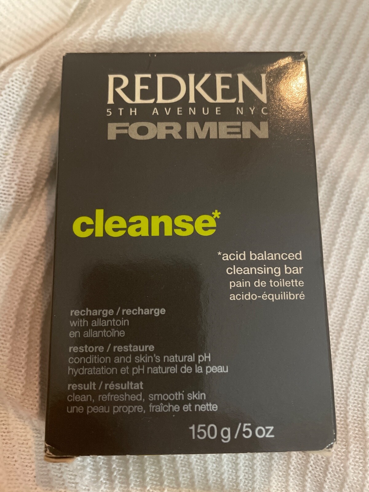 Redken for Men Cleanse Acid Balanced Cleansing Bar 5 oz New Sealed 1 Bar