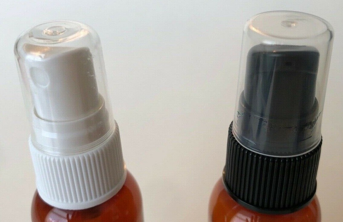 2 oz Amber PET Plastic Cosmo Oval Bottle – choose qty & cap style – FREE SHIP