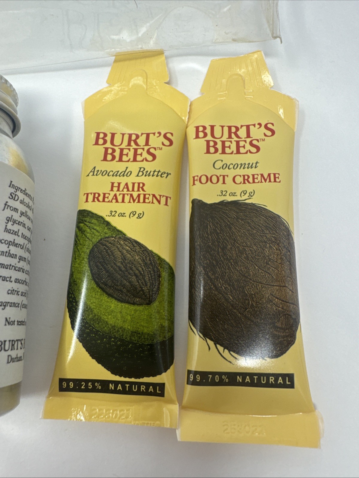 VTG 4pc BURT’S BEES Bay Rum Grooming Kit Travel Size Aftershave Balm Cologne Cre