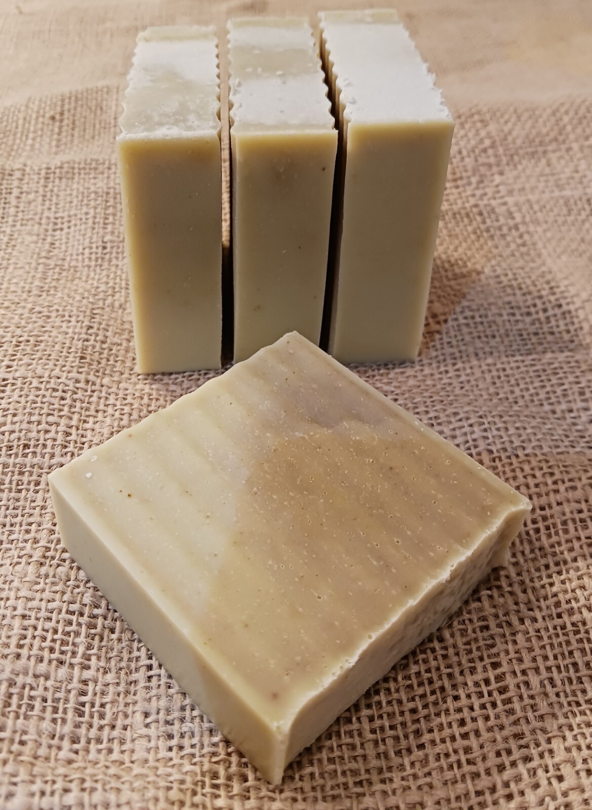 Sage and Cedarwood Oil with Kaolin Clay Soap. Single bar.