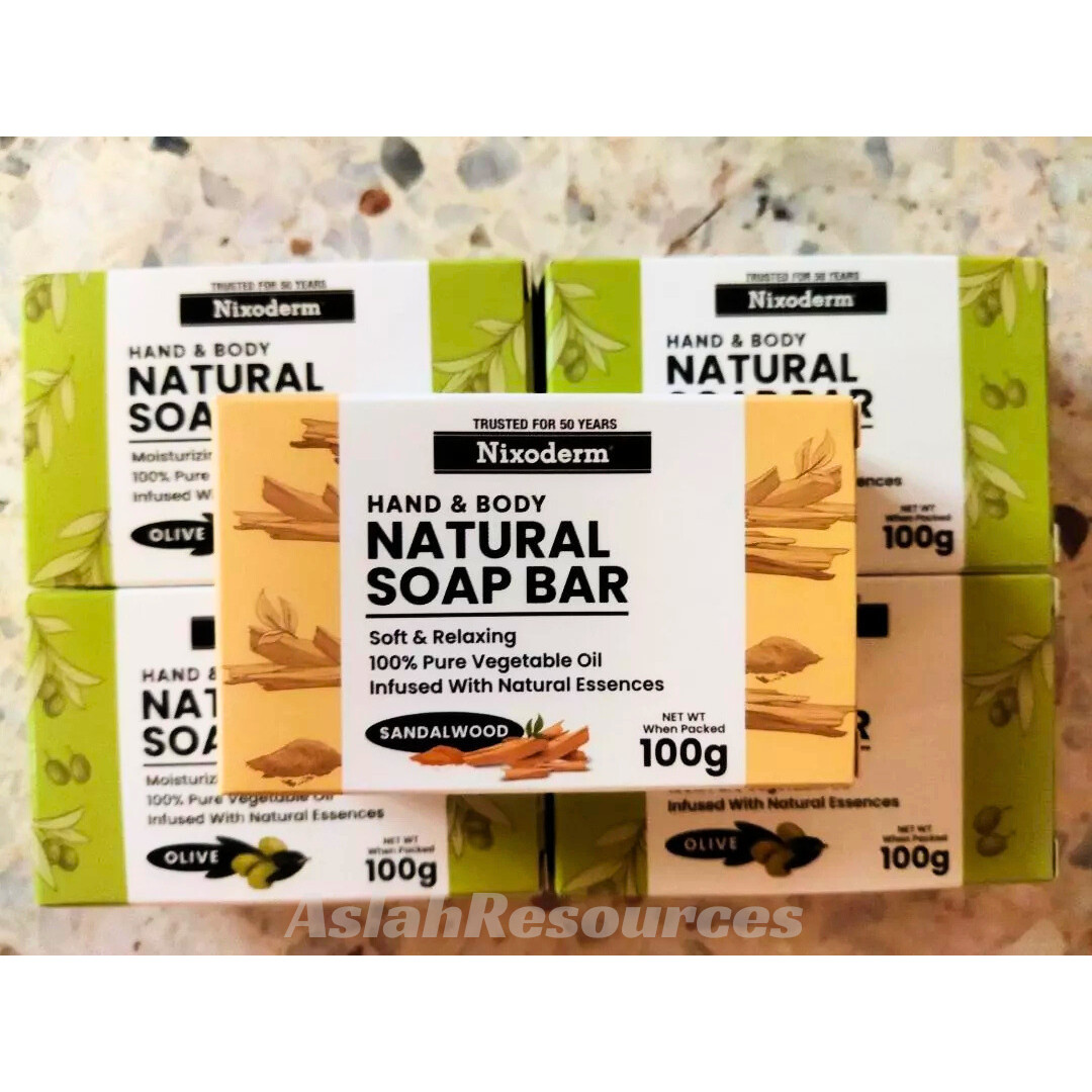 Nixoderm Natural Soap Bar 100g Lavender Sandalwood Olive All Skin Type Vitamin E