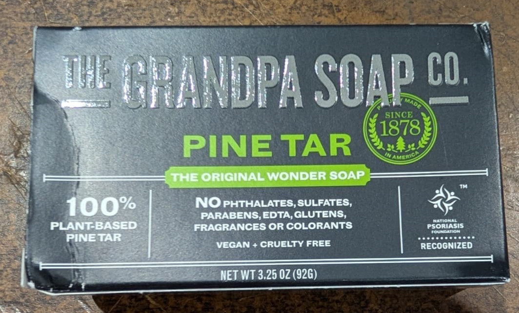 Grandpa’s Pine Tar Soap Bars (3 packs) for Insect Repellent, Lice & Scabies