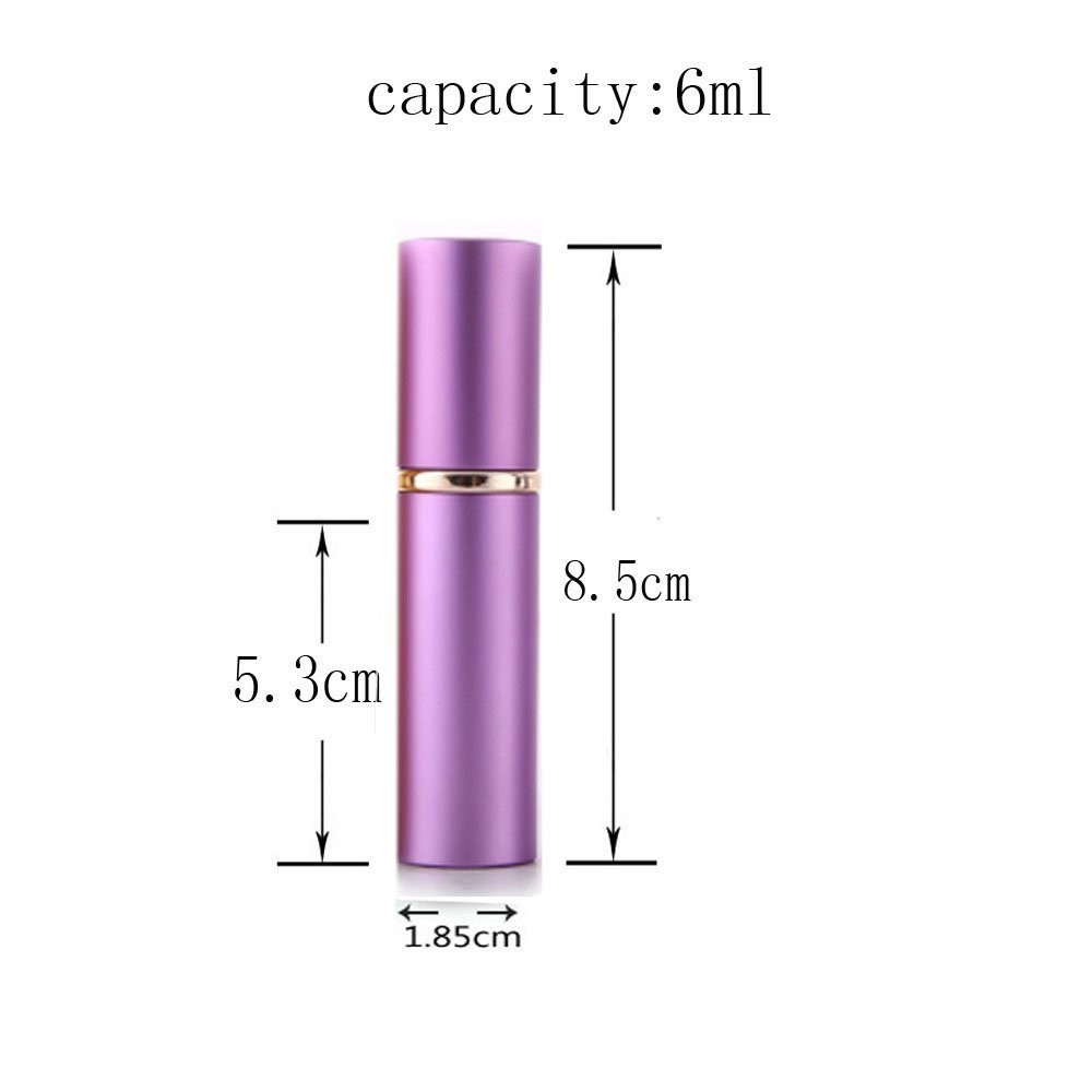 6Pcs 6Ml Portable Mini Refillable Perfume Scent Aftershave Atomizer Empty Spray