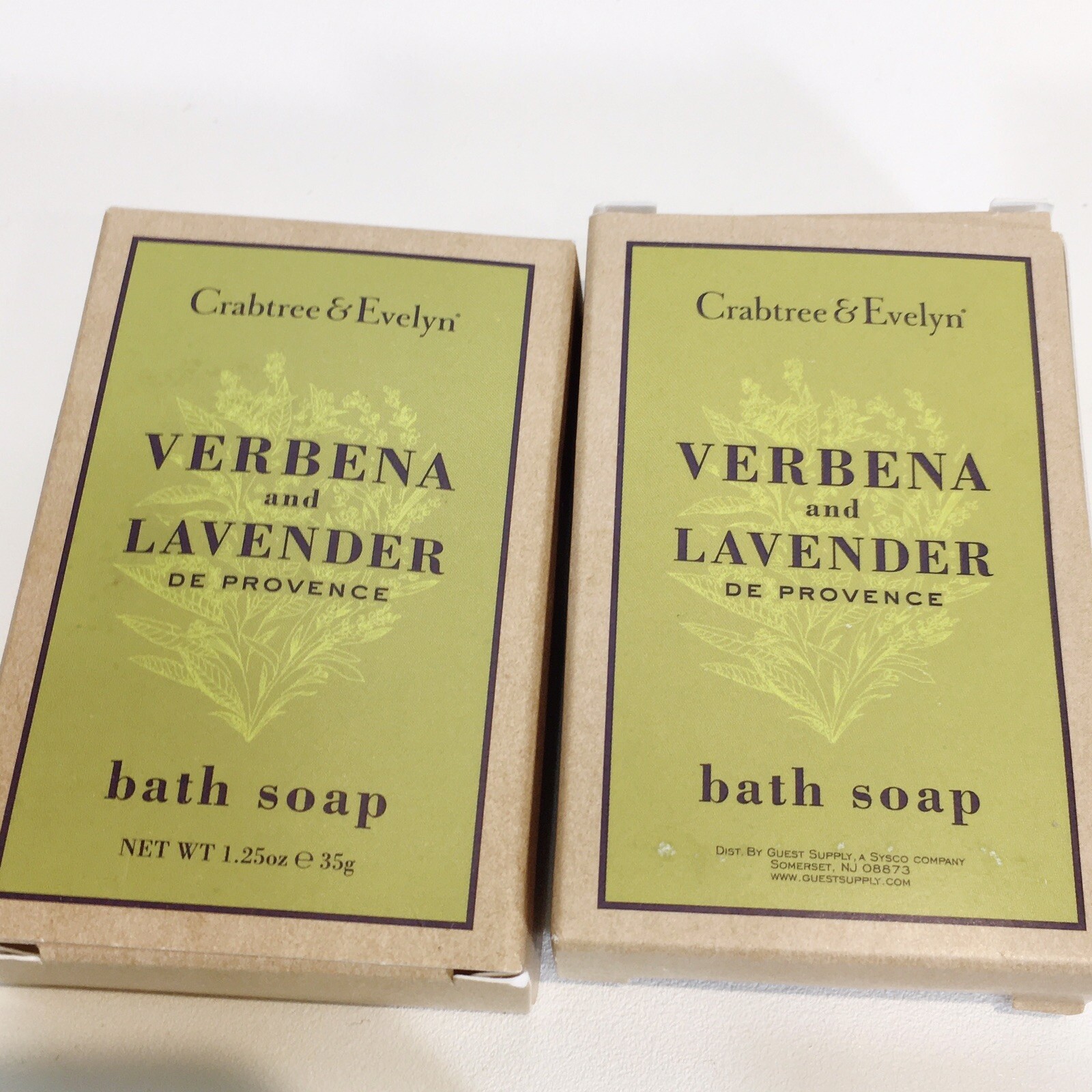 Lot of 7 CRABTREE & EVELYN VERBENA & LAVENDER, Citron & Avocado Soap Travel Bars