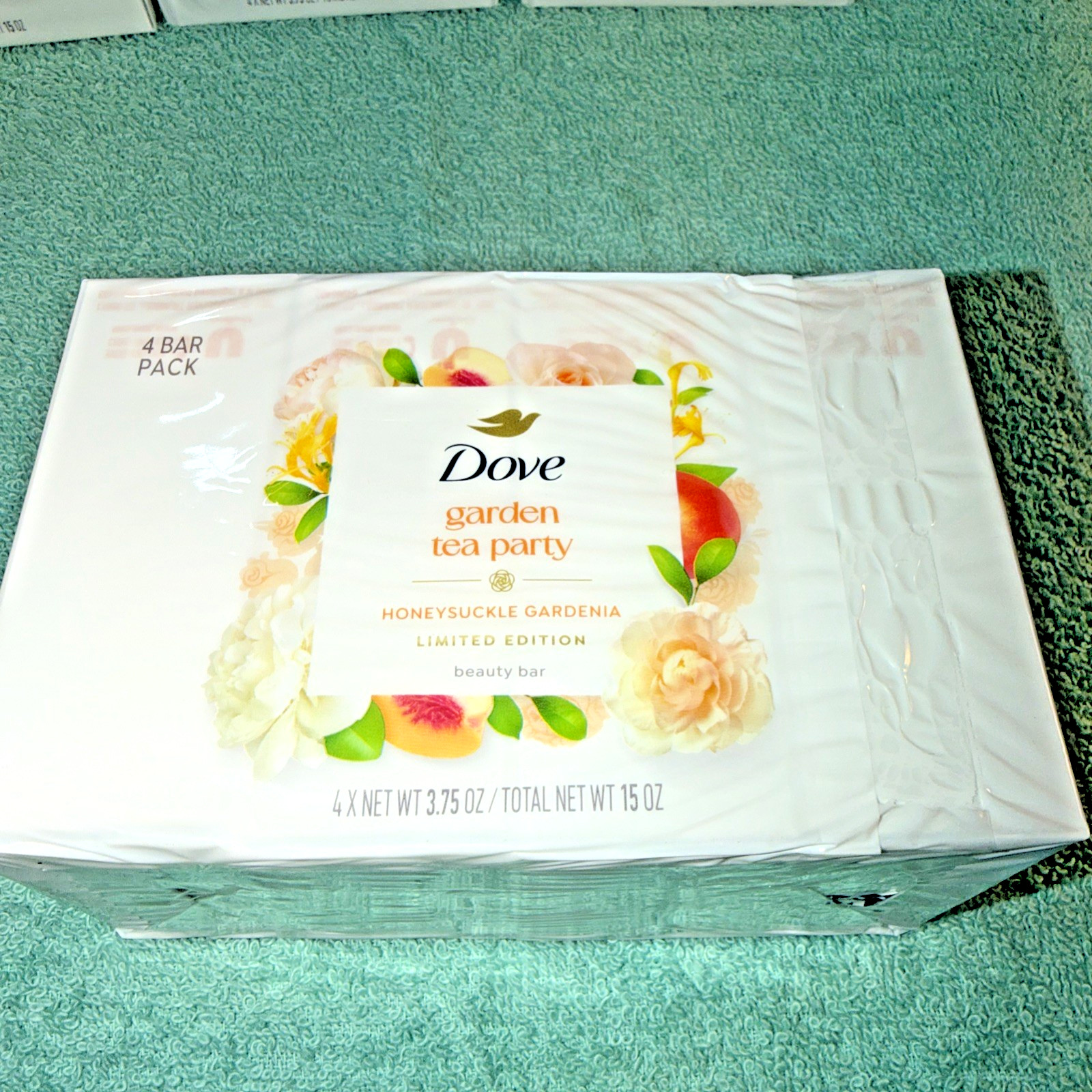 40 LIMITED EDITION Dove Garden Tea Party HONEYSUCKLE GARDENIA 40 Beauty Bars