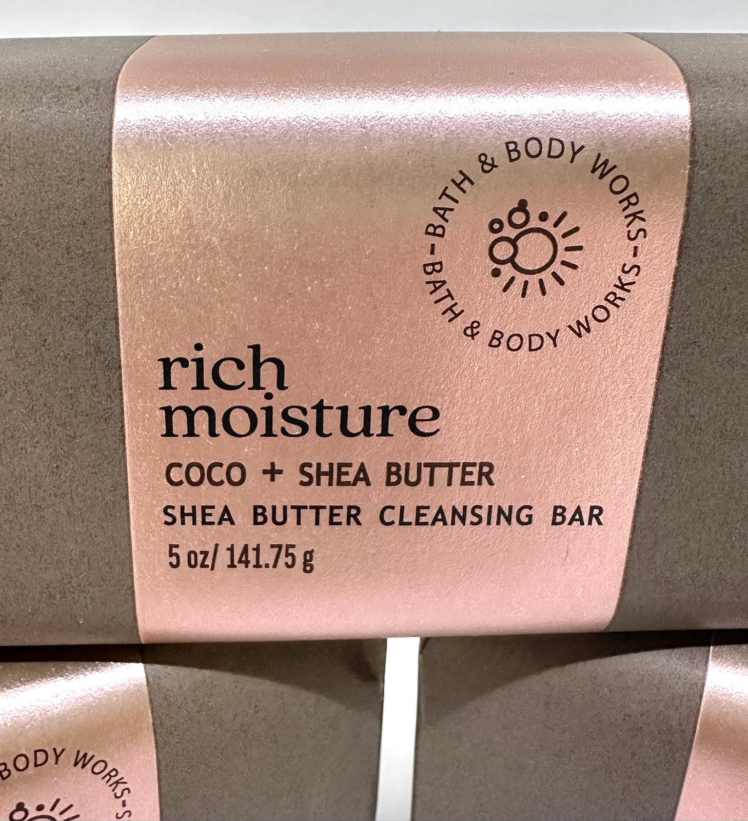 Lot of 3 Bath & Body Works Rich Moisture Coco Shea Butter Cleansing Soap Bars