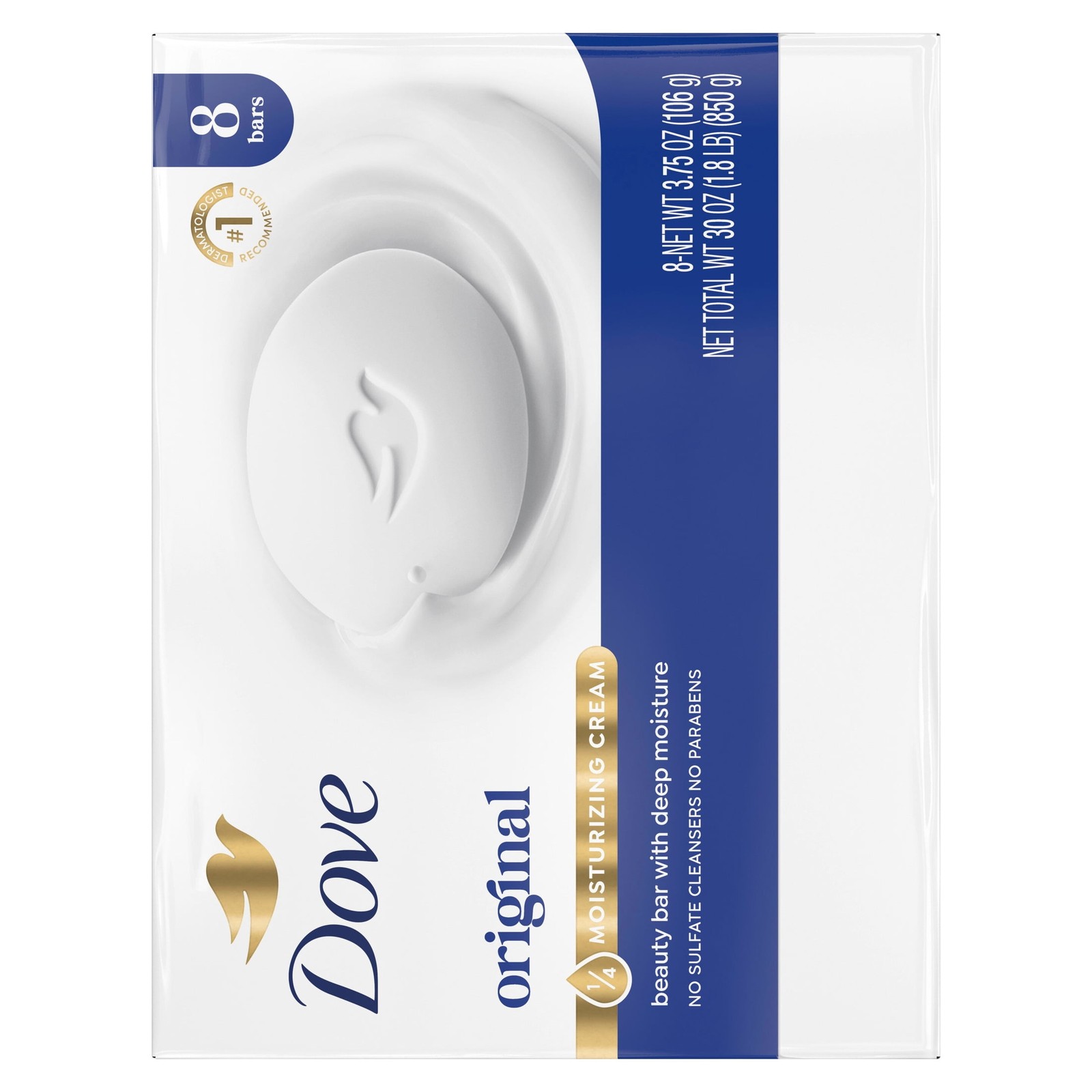 (2pack) Beauty Bar Soap For Soft,Smooth Skin,Original,With1/4 Moisturizing Cream