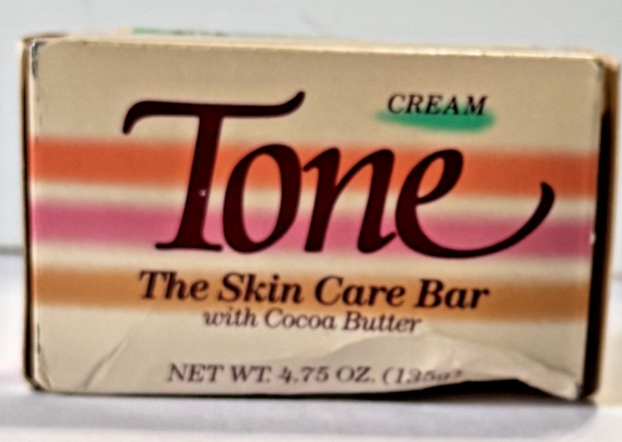 Vintage Tone Cream Skin Care Bar With Cocoa Butter 4.75 Oz New In Box