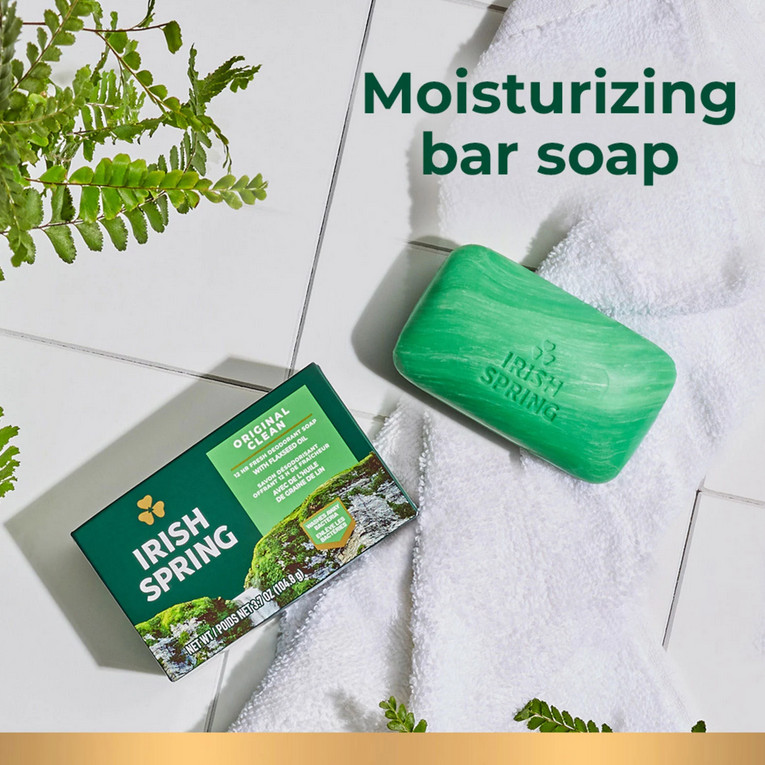 20 Irish Spring Original Deodorant Soap 4 oz.