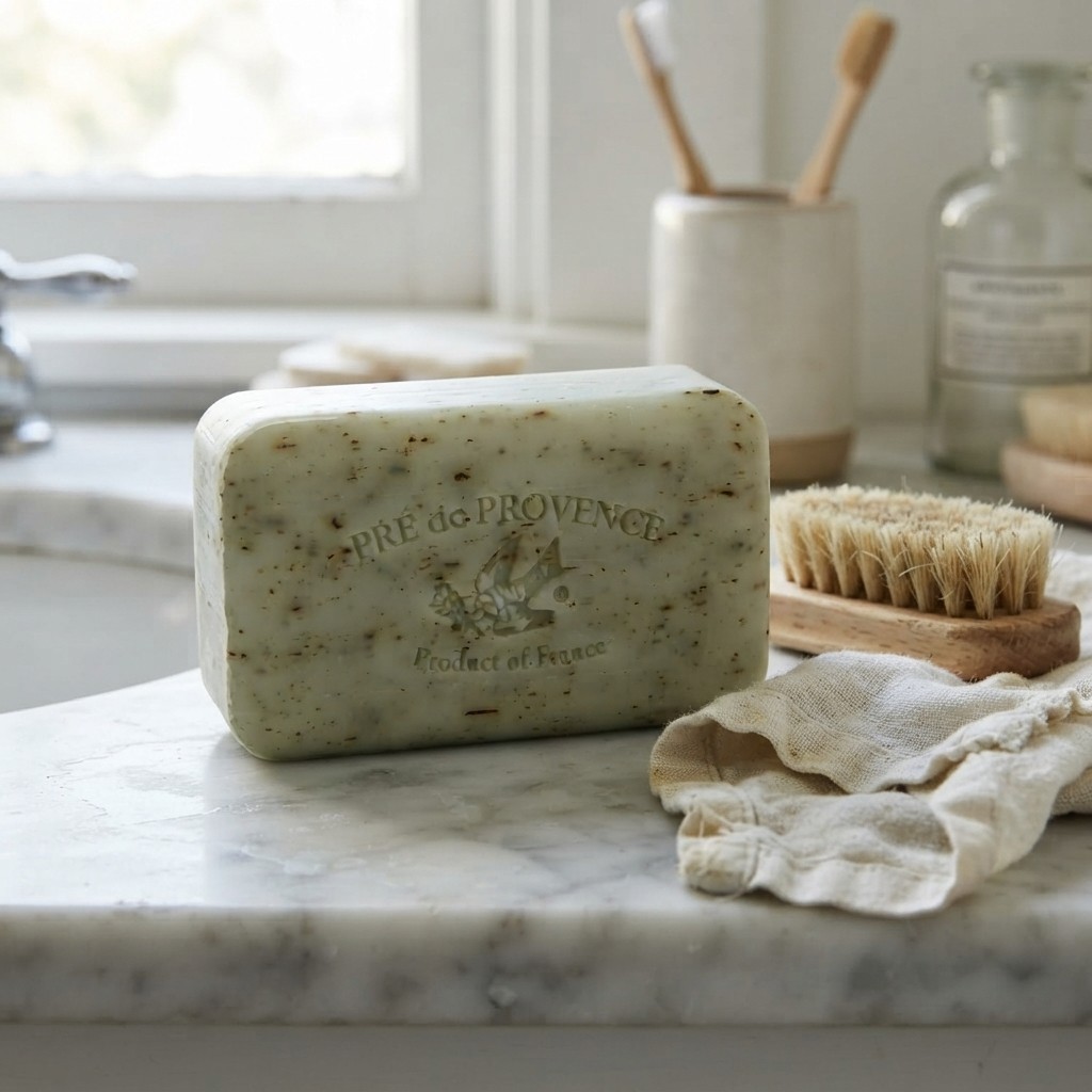 Luxurious Artisanal Soap Bar with Organic Shea Butter – Rosemary Mint, 5.3 Oz