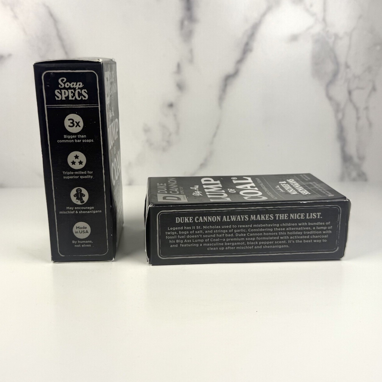 Duke Cannon Big Ass Lump Of Coal Charcoal Soap – Lot Of 2 – 10oz Each
