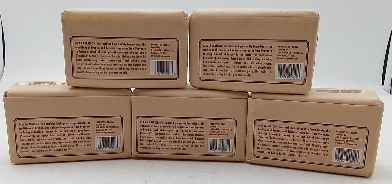 A La Maison Moisturizing French-Milled Bar Soap Oat Milk Large 8.8 oz 5 Pack