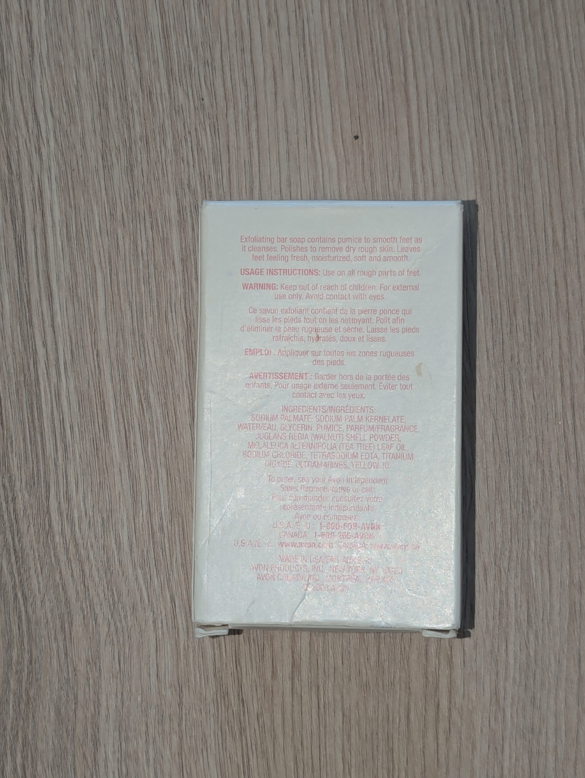 NEW IN BOX Avon Foot Works Exfoliating Bar Soap Full Size 4.2 oz New Old stock
