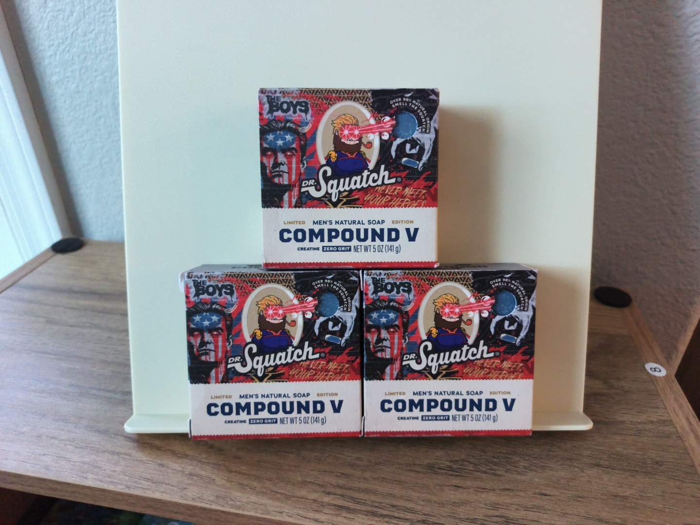 Dr Squatch The Boys Soap Lot 3 Compound V Homelander Limited Edition Bars New