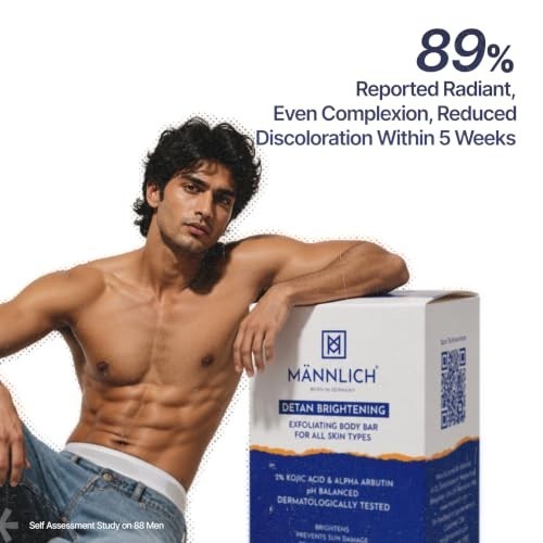 Mannlich Kojic Acid 2% Soap Pack 2 75g Arbutin Glycolic Niacinamide Bars FS