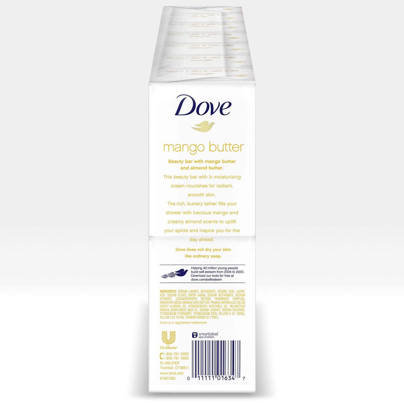 Moisturizing Mango Butter Beauty Bar – 14 Bars for Dry Skin – 3.75 oz Each
