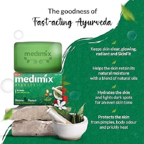 Medimix Ayurvedic Classic 18 Herbs Bathing Soap 125g (Buy 4 Get 1 EXTRA Combo