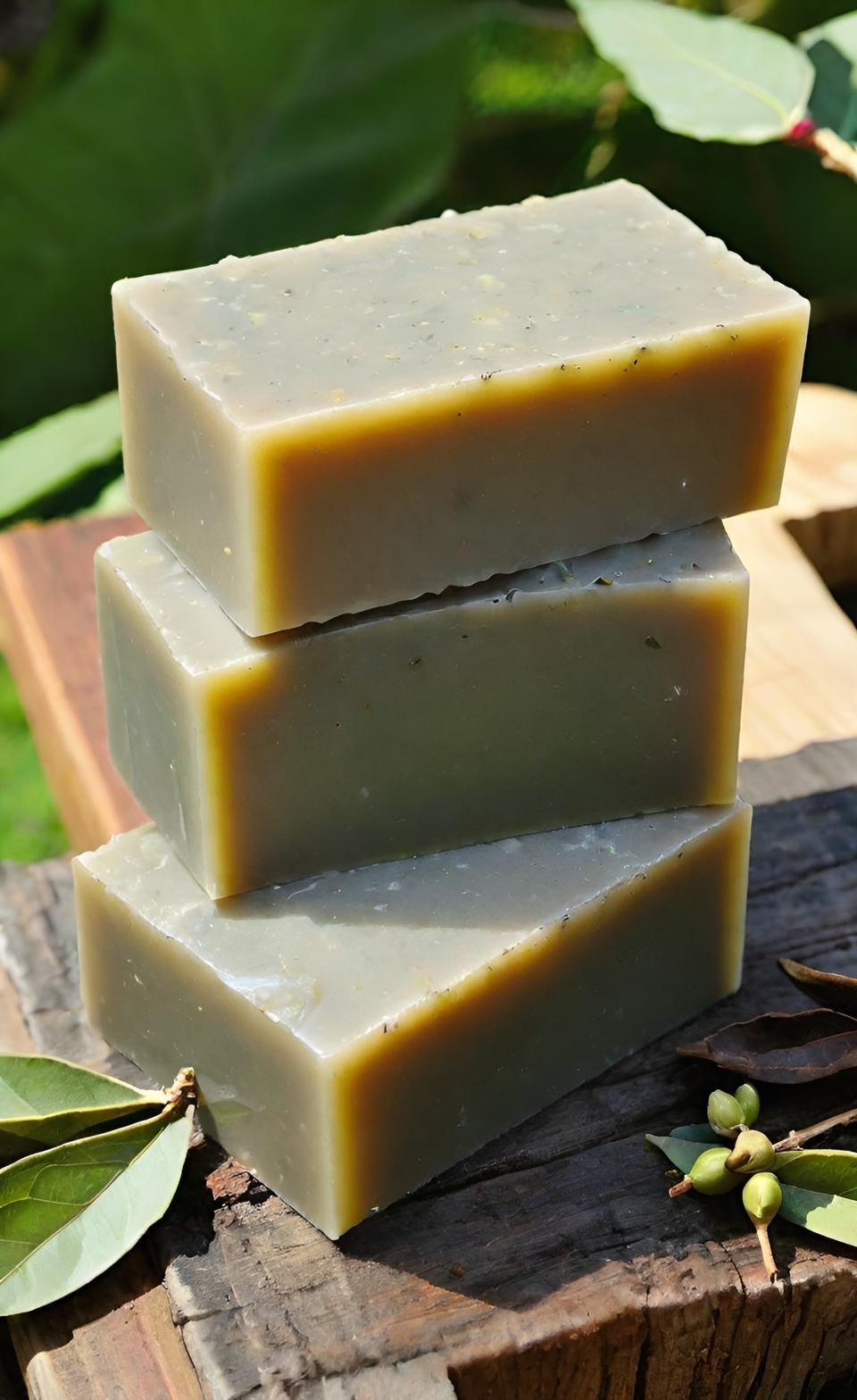 Bay Leaf Handmade Organic Soap Bar Natural Oil Wonderful Scent Premium Body