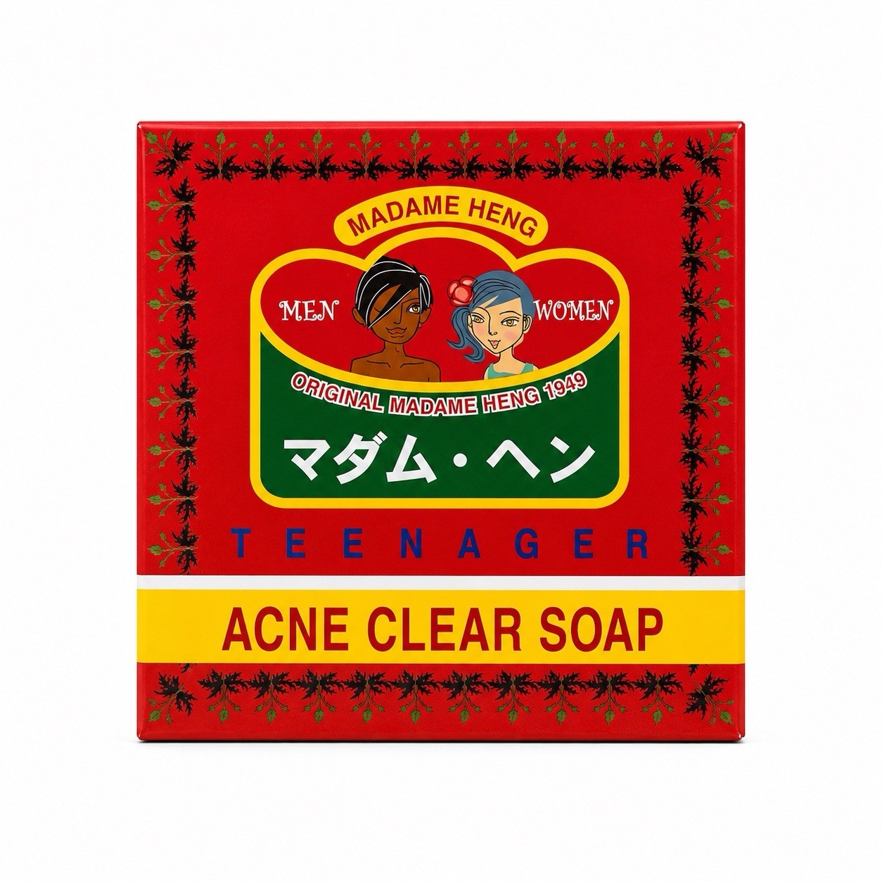 Madame Heng Teenager Acne Clear Soap Original Acne Herbal Formula 150g x 2 Bars