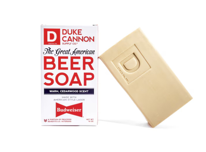 (4) Duke Cannon Supply Co. 10Oz Great American Budweiser Soap~ Warm Cedarwood