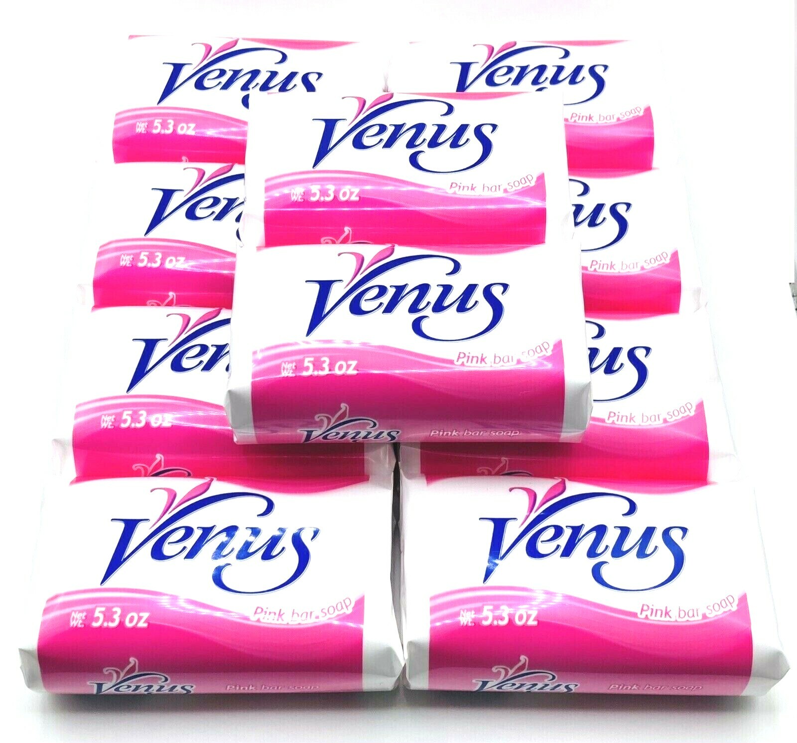 10x Venus Pink Bar Soap 5.3 oz – Traditional Floral Bath Bars Bulk Lot