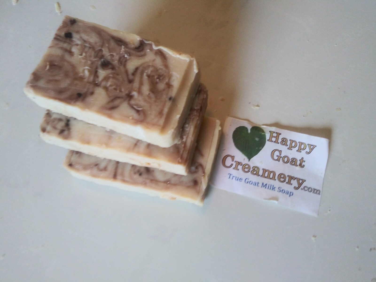 CHOCOLATE SWIRL COCOA BUTTER GOAT MILK SOAP HAPPY GOAT CREAMERY FOOD GRADE CHEAP