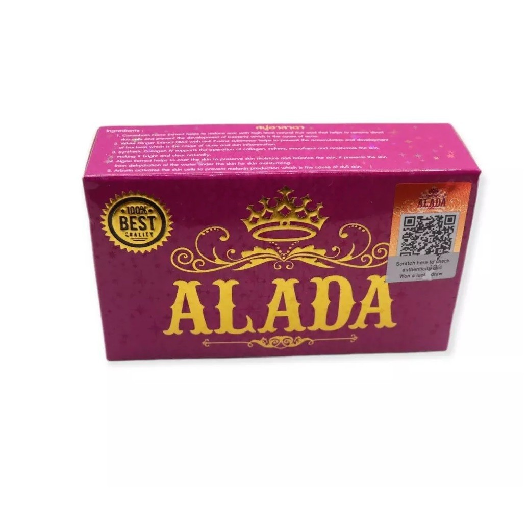 ALADA Whitening Soap Naturally Brightening Natural Extract Face Body 160G X5