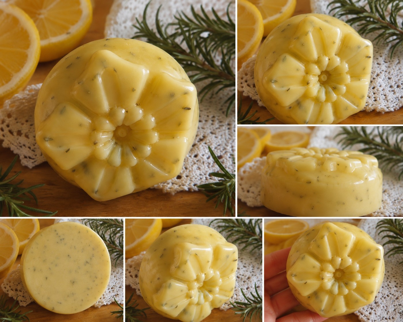 Lemon + Rosemary Anti-acne and Oily skin Natural Handmade Soap 3.0 oz