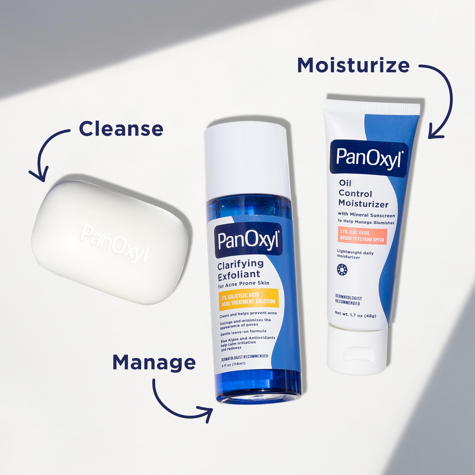 PanOxyl Acne Treatment Bar with 10% Benzoyl Peroxide, Maximum Strength Bar Soa