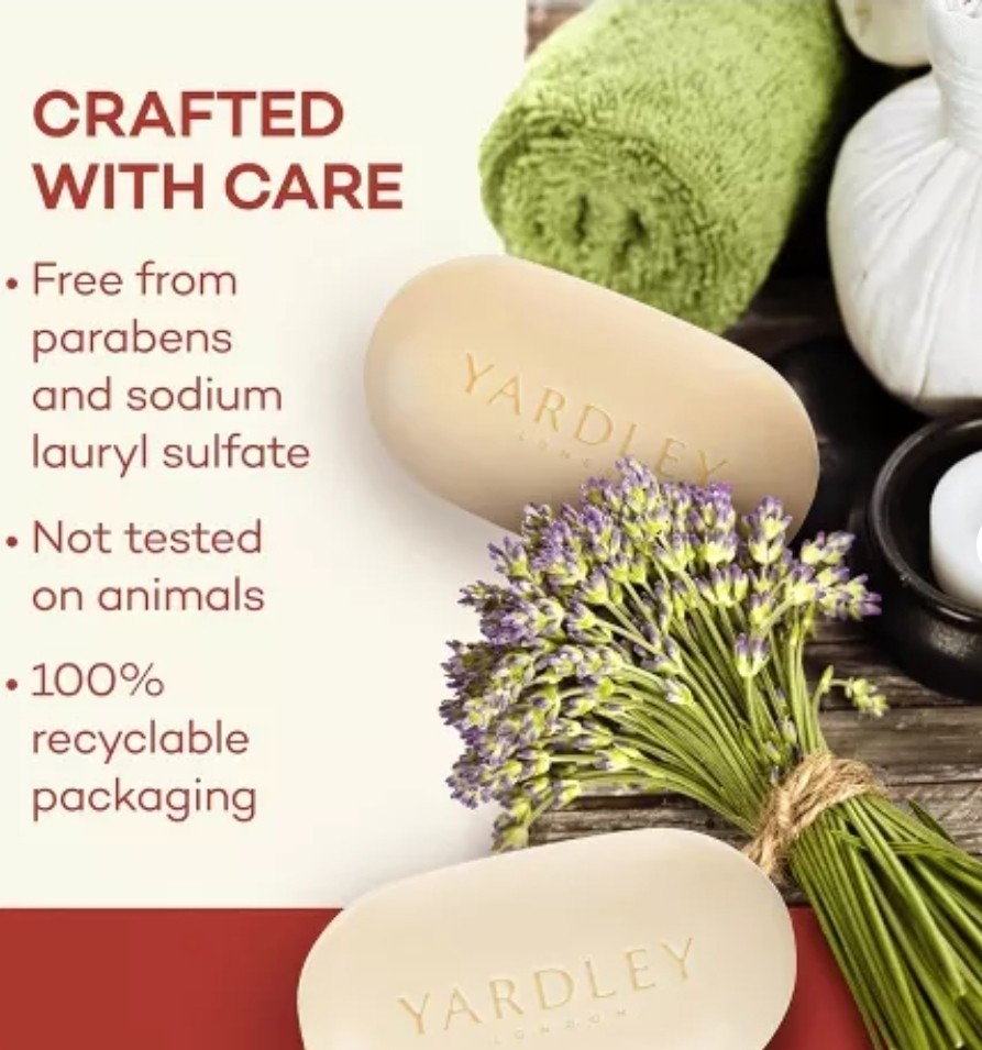 Yardley London Cocoa Butter Moisturizing Bath Bar 4.0 Oz