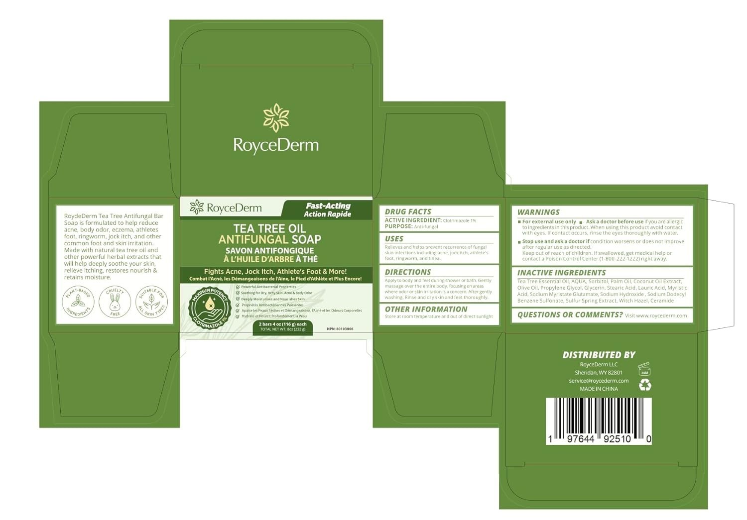 Antifungal Antibacterial Tea Tree Soap: Antifungal Antibacterial Treat