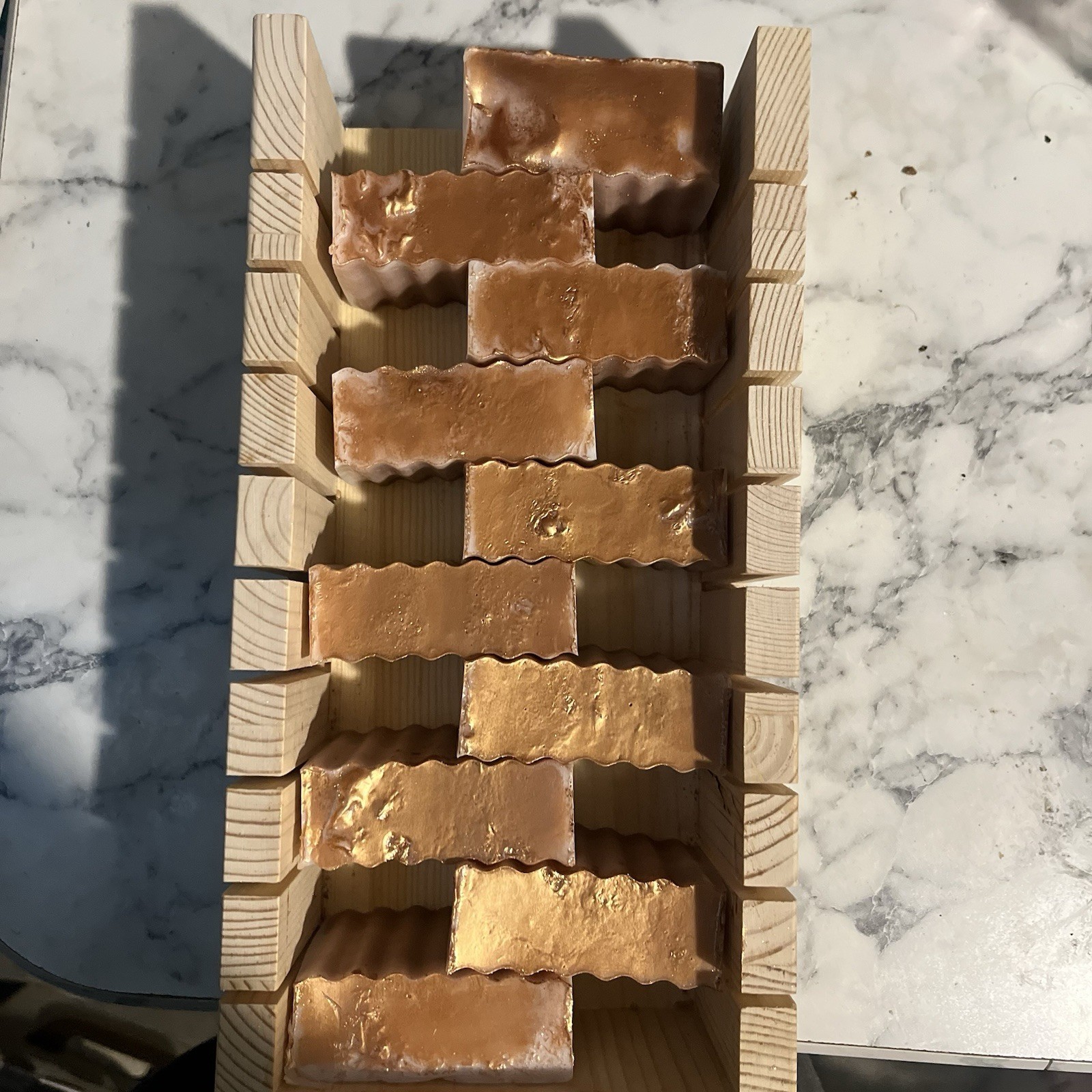 Homemade Caramel macchiato Body Bar Soap Brown White for Body and Hands